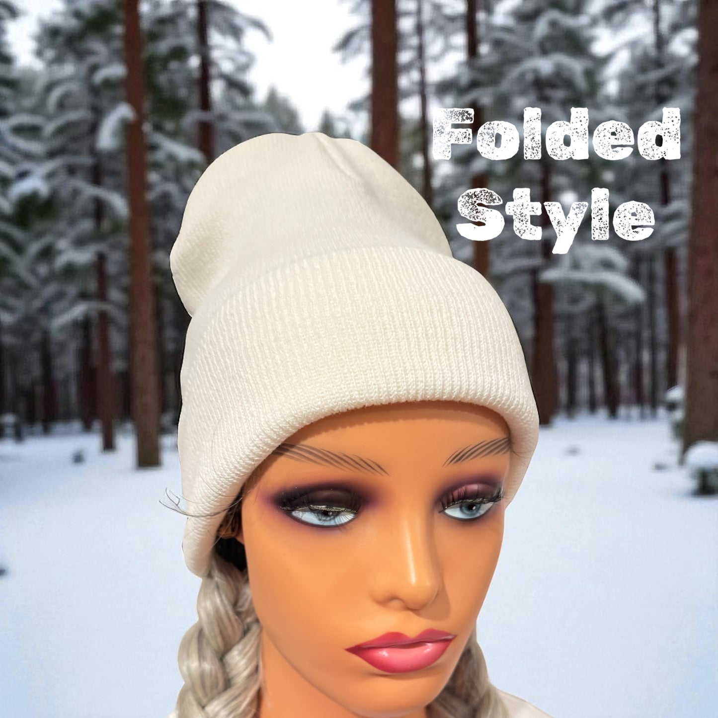 Fishng Lure American Flag Beanie Blue