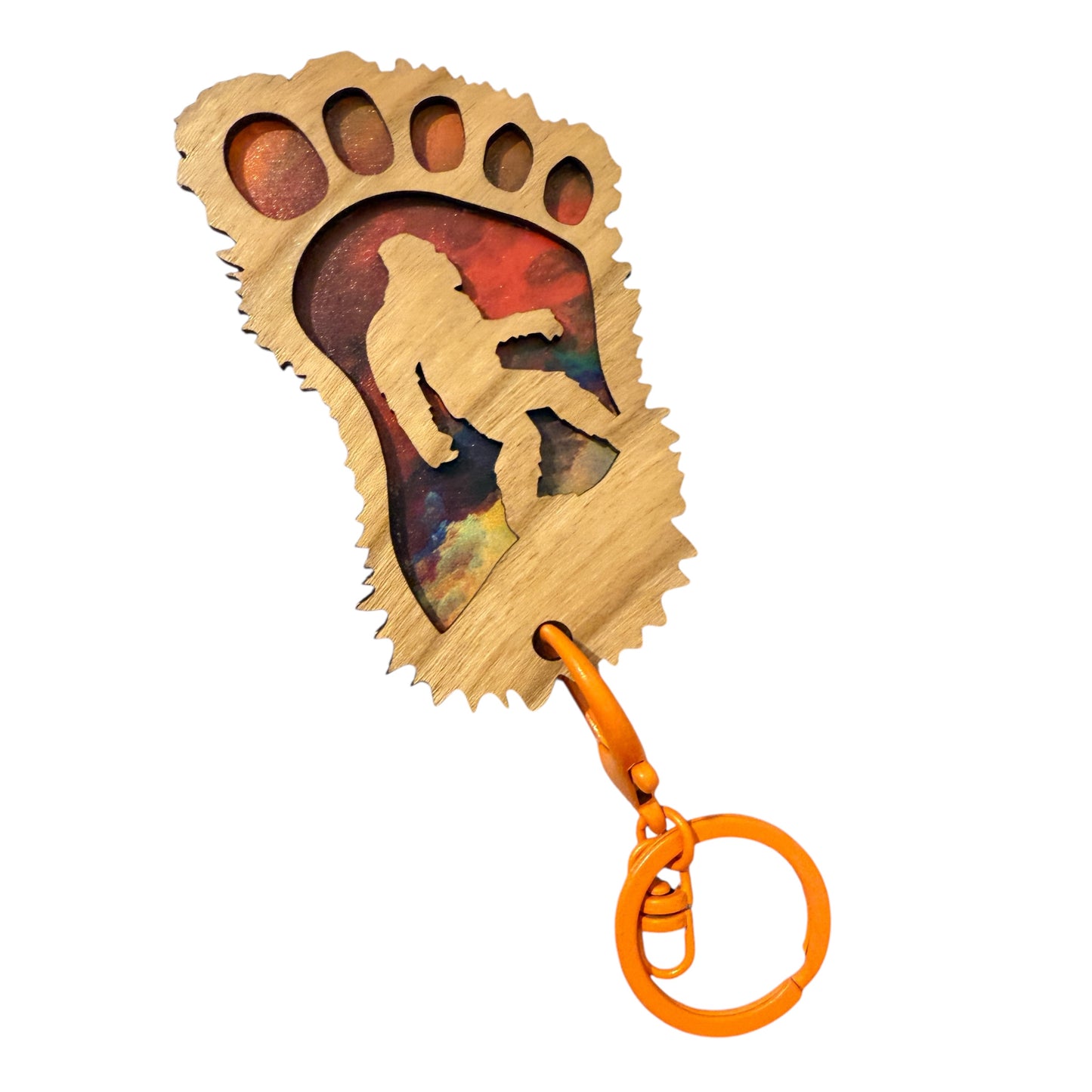 Sasquatch Bigfoot Yeti Keychain