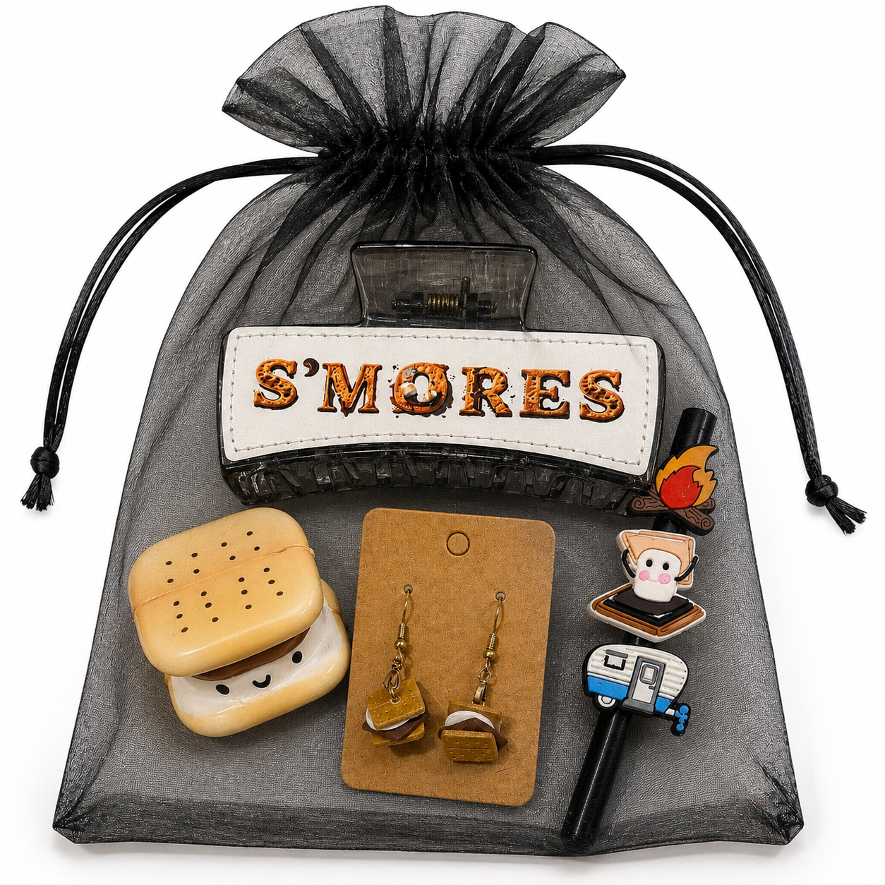 S'mores Hair Clip Set #10