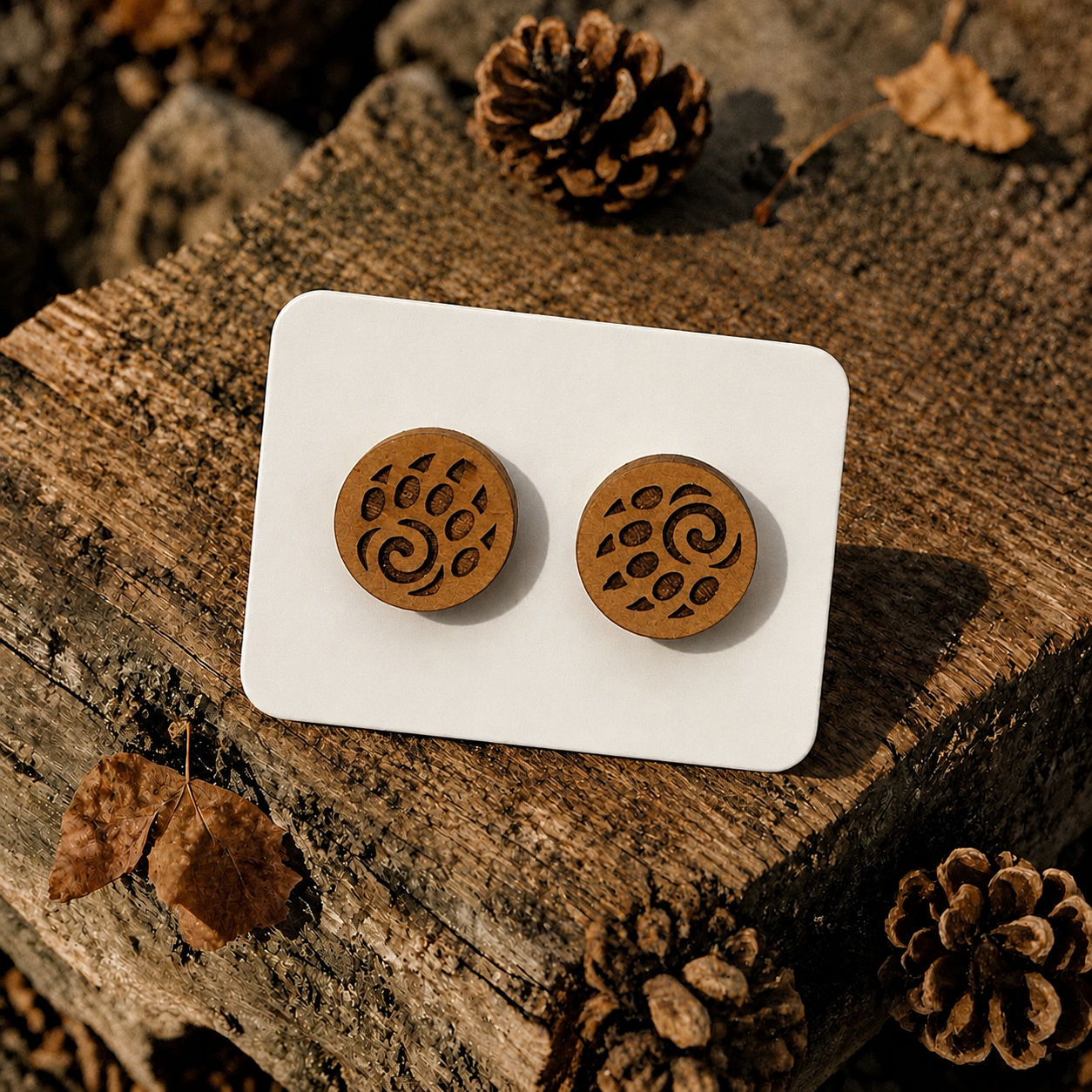 Bear Claw Stud Earrings