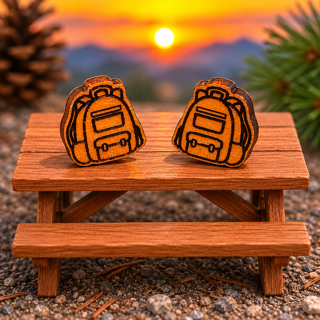 Backpack Stud Earrings
