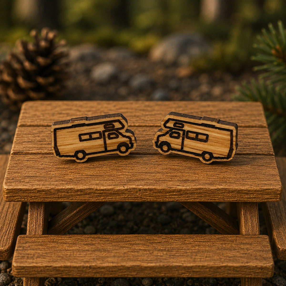 Motorhome Earring Studs