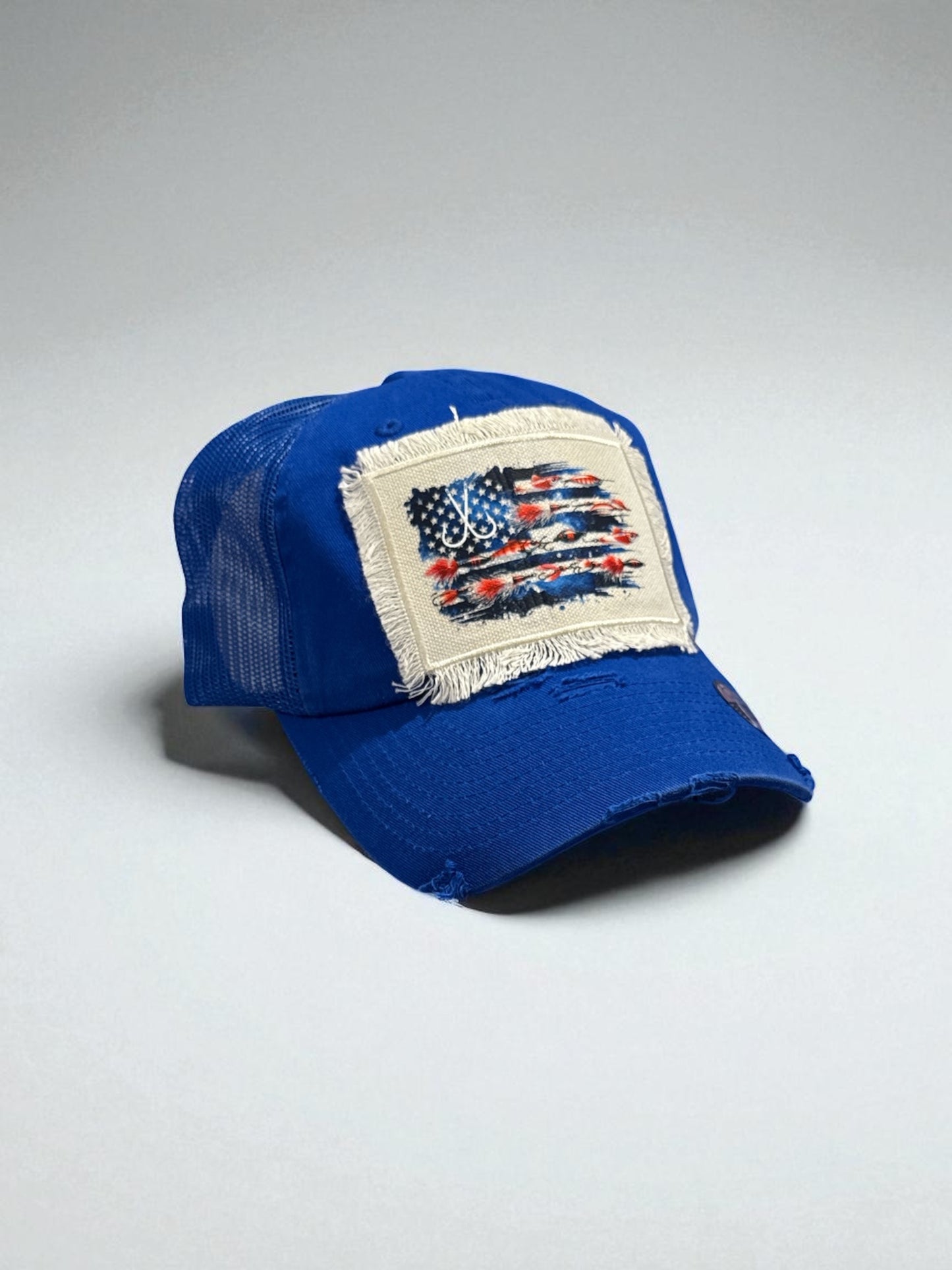 Fishing Lure American Flag Hat