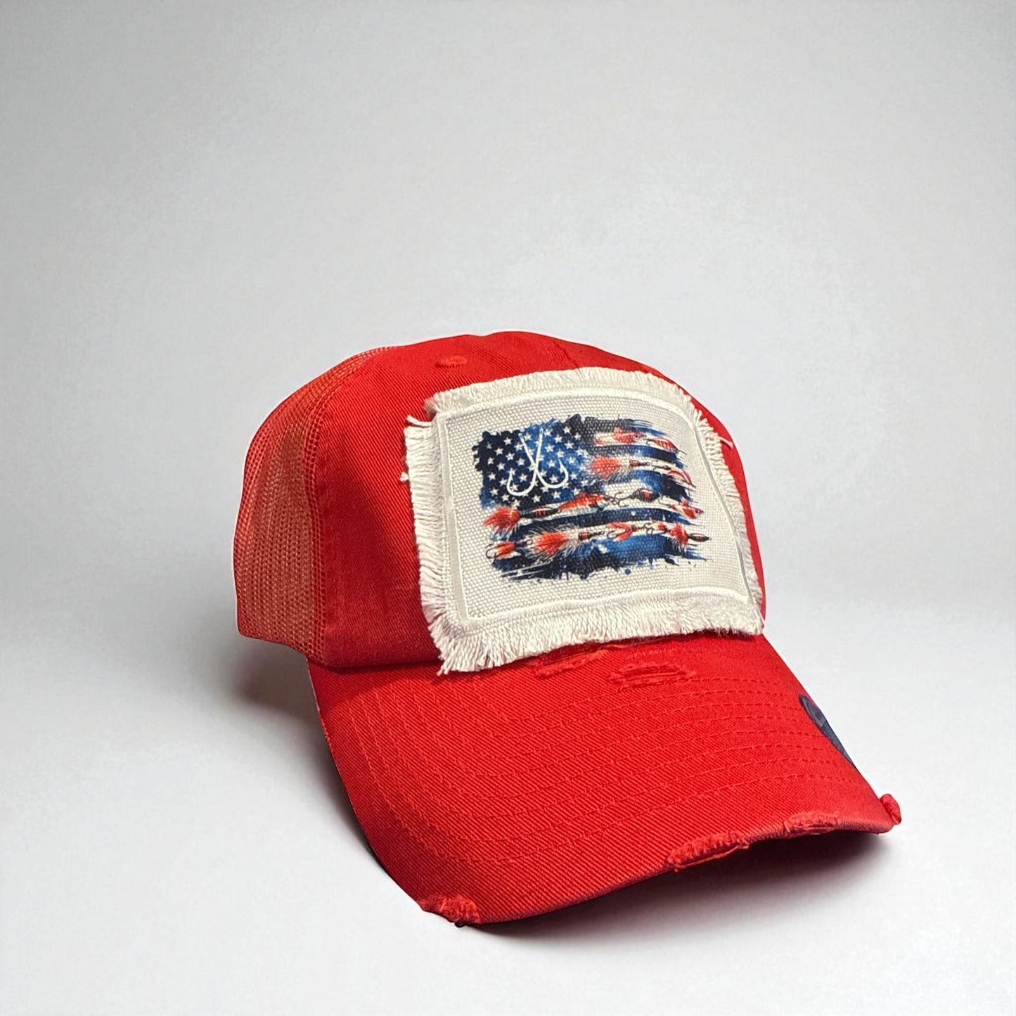 Fishing Lure American Flag Hat