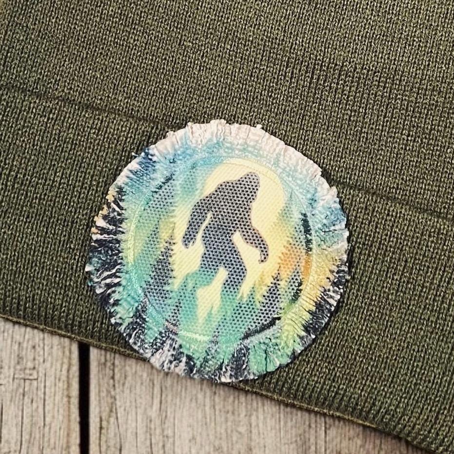 Bigfoot Forest Watercolor Beanie