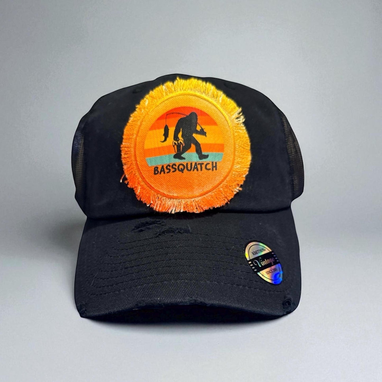 Basssquatch Fishing Bigfoot Sasquatch Hat Cap
