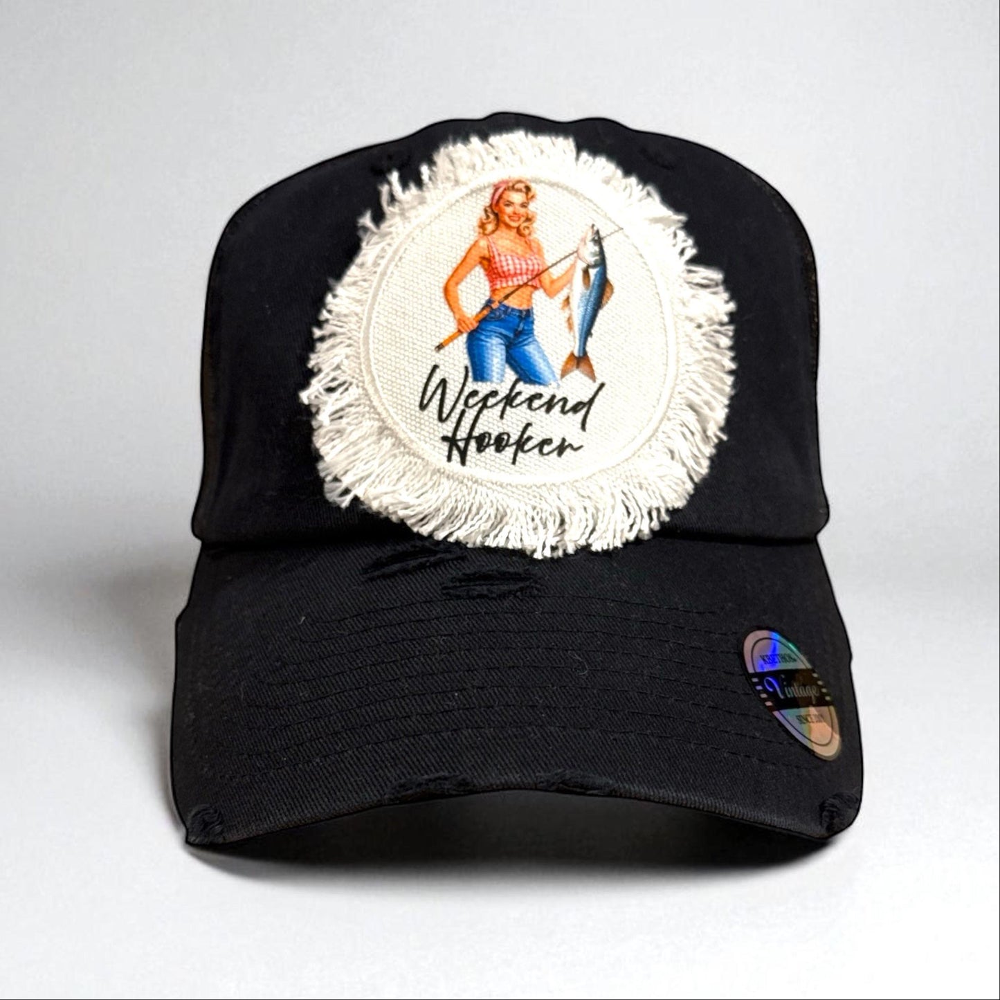 Weekend Hooker Hat Cap Fishing Blonde Brunette cap