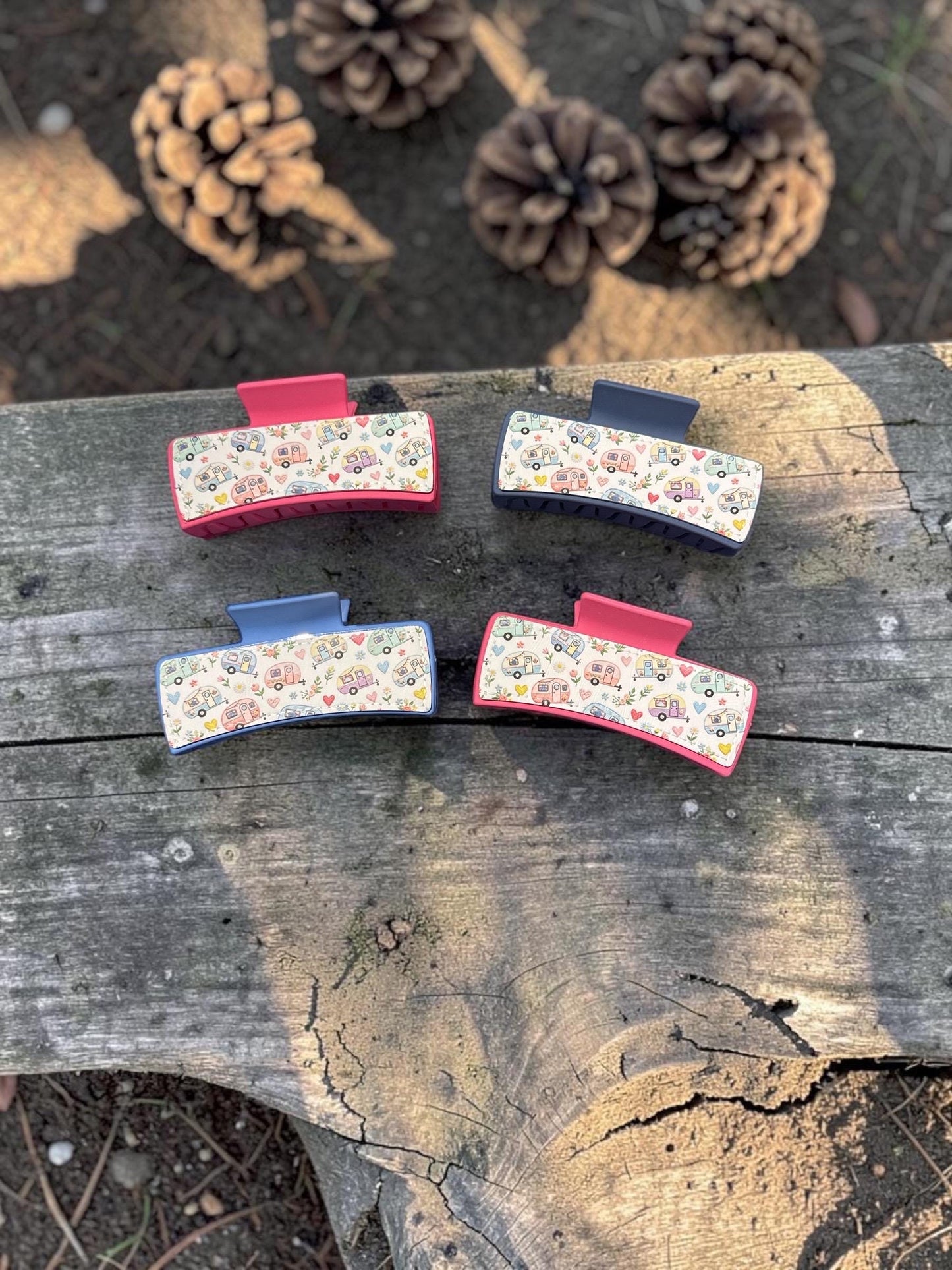 Camping Camper Hair Clips