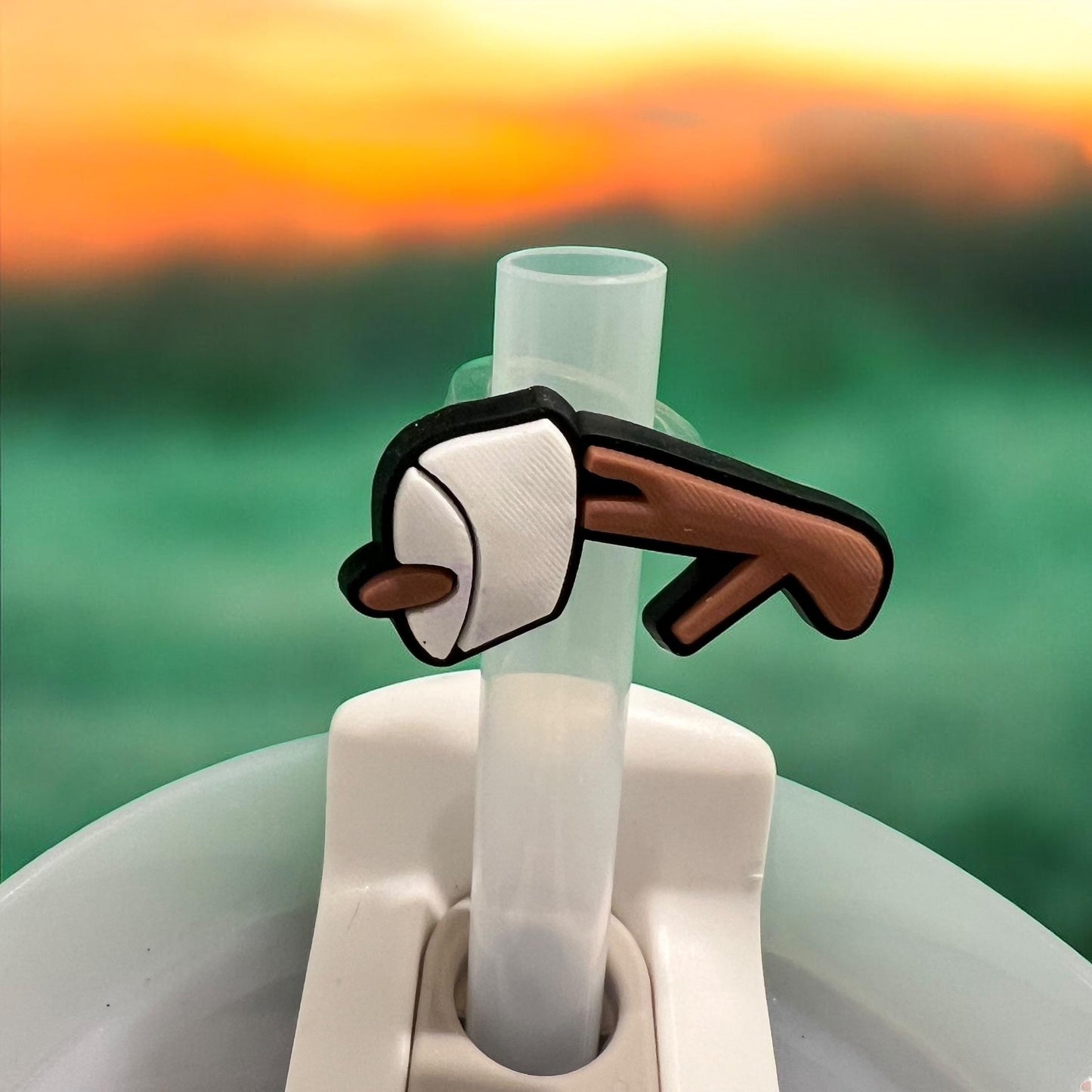 S'mores Hair Clip Mini Tumbler Gift Bag, Camping, Camper Kids, S'mores Squishy, Campfire Smores, Straw Toppers