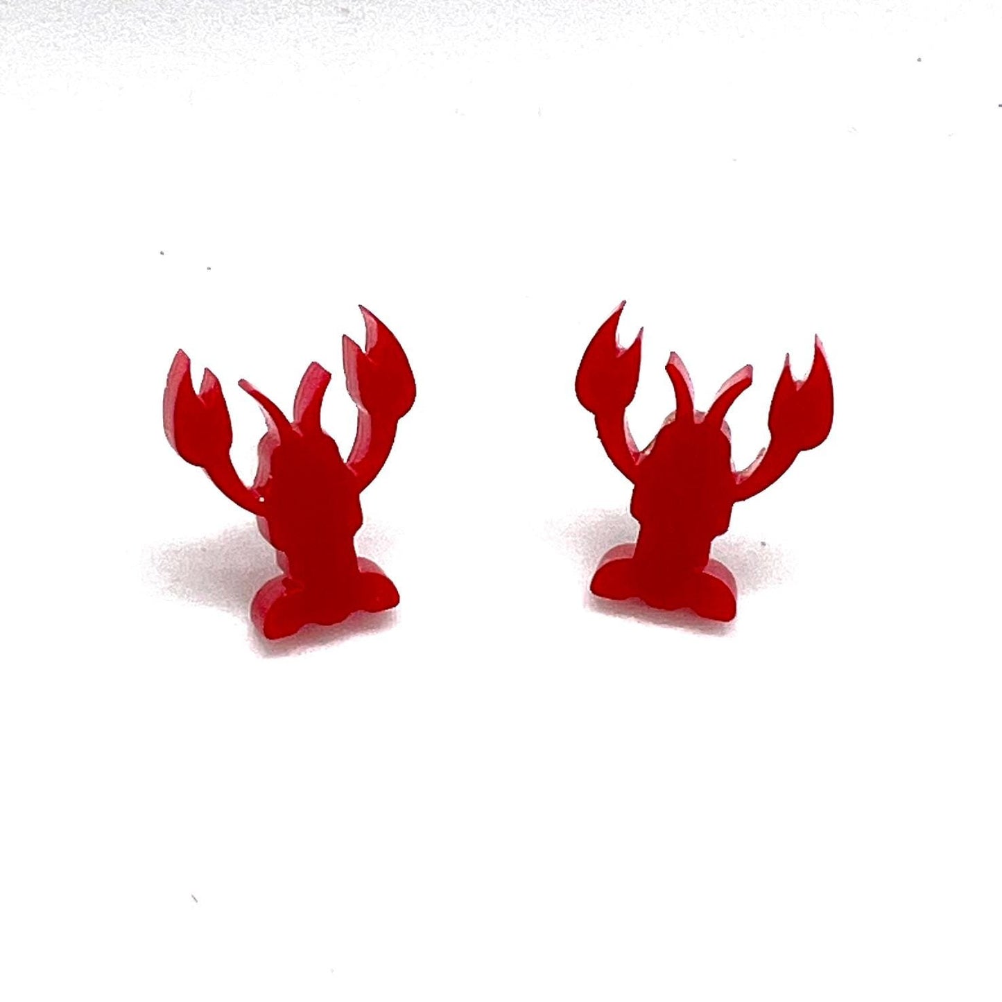 Maine Lobster Acrylic Earrings Hypoallergenic, Bar Harbor Lobstah