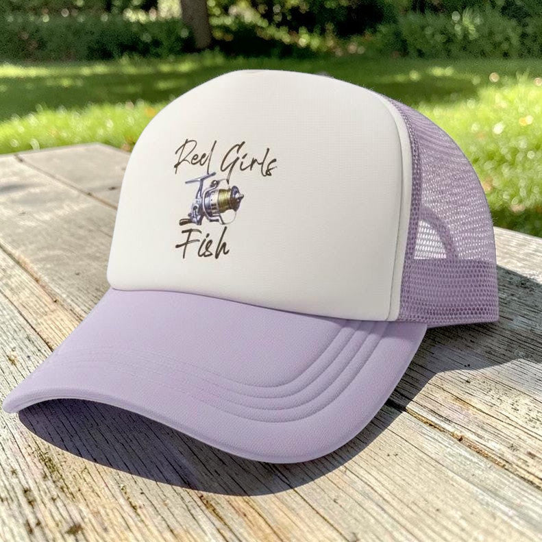 Reel Girls Fish Fishing Camping Trucker Hat