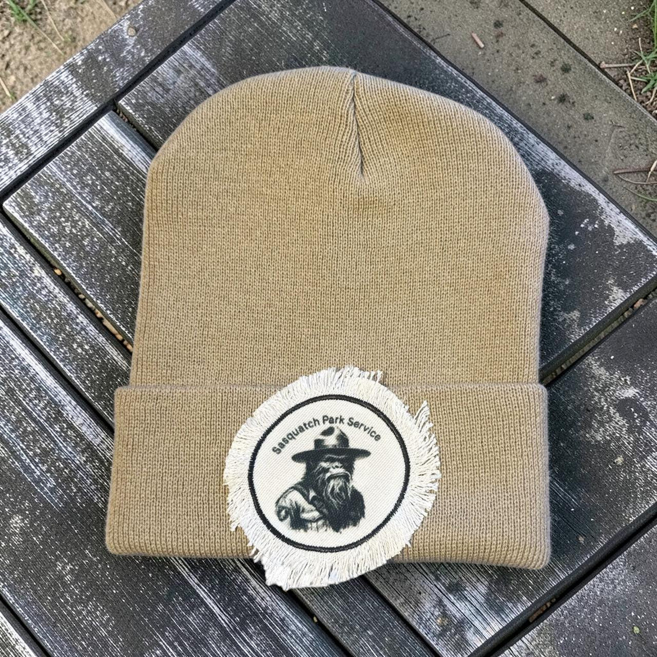 Sasquatch Ranger Khaki Bigfoot Beanie