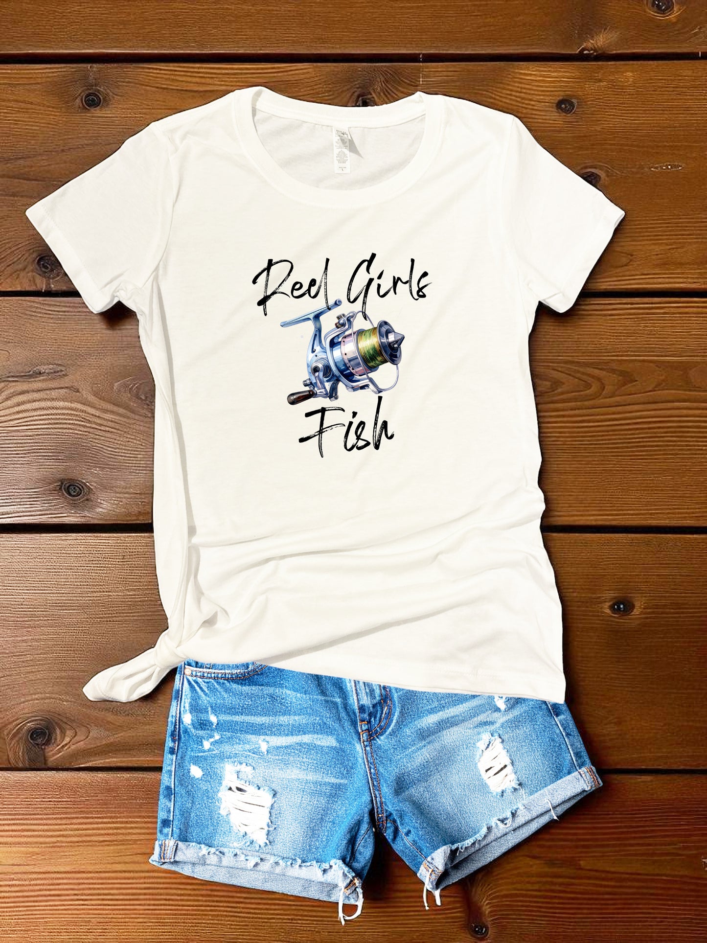 Reel Girls Fish Ladies Fishing Tee