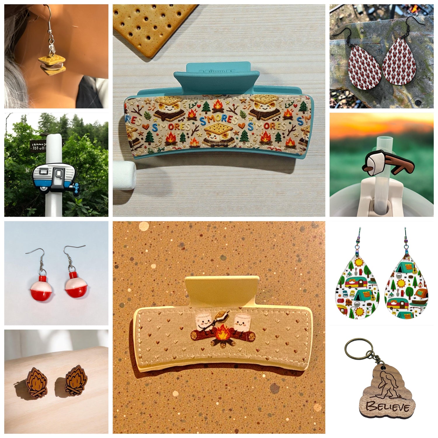 Earrings, Hair Clips & Accessories