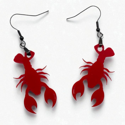 Maine Lobster Acrylic Earrings