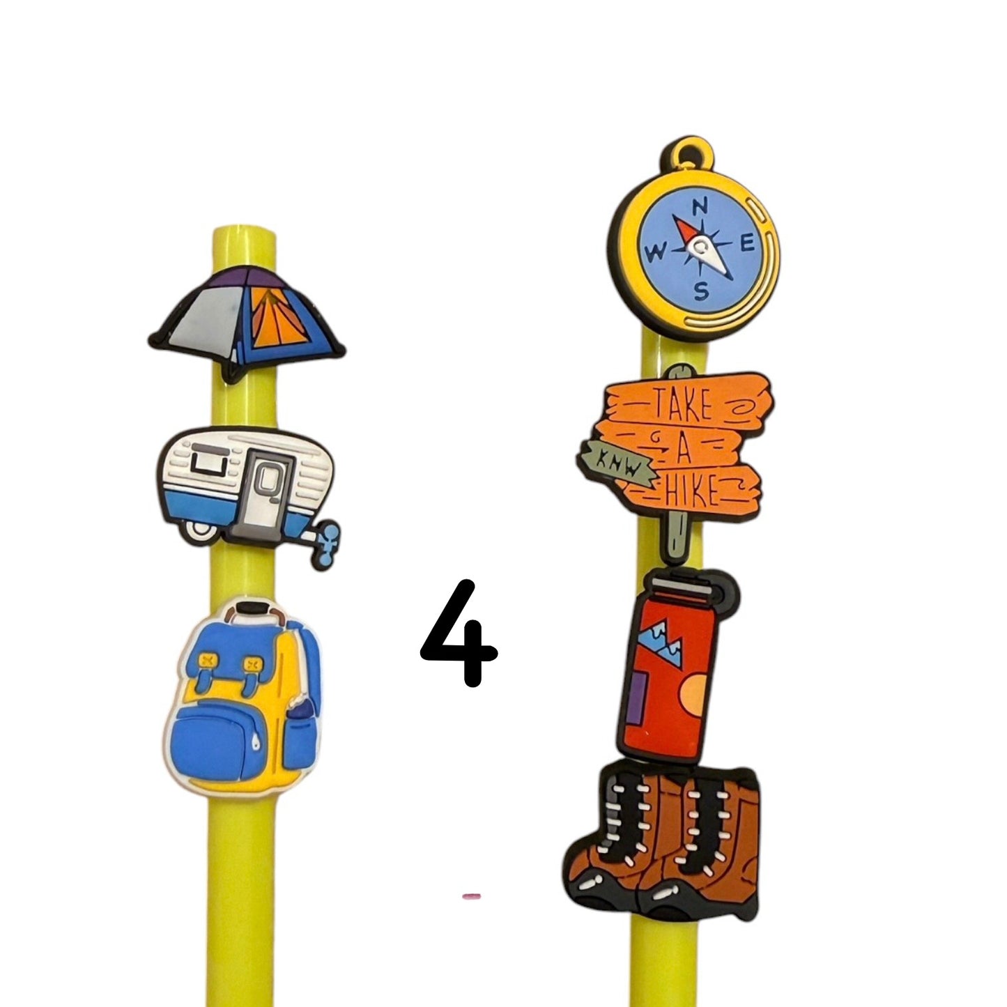 Tumbler Straw Toppers Pack #4