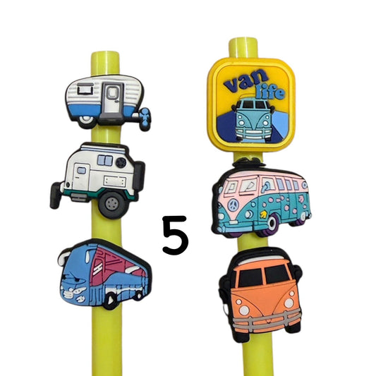 Tumbler Straw Toppers Pack #5