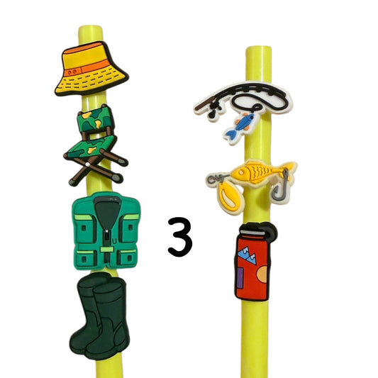 Tumbler Straw Toppers Pack #3