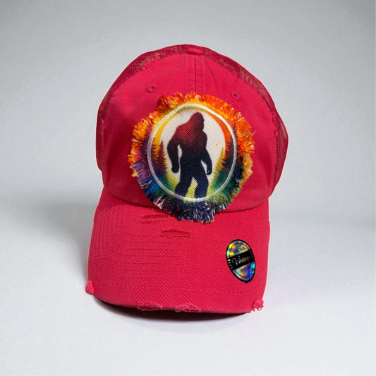 Bigfoot Sasquatch Hot Pink Hat