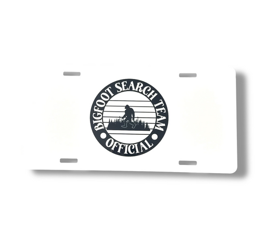 Sasquatch Bigfoot Search Team License Plate