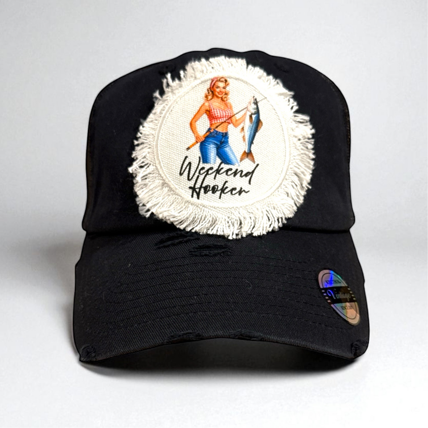 Weekend Hooker Hat Cap Fishing Blonde Brunette