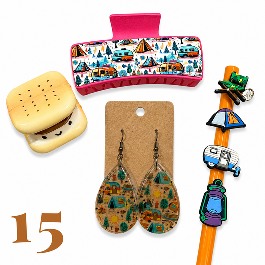 Camping Hair Clip Set #15