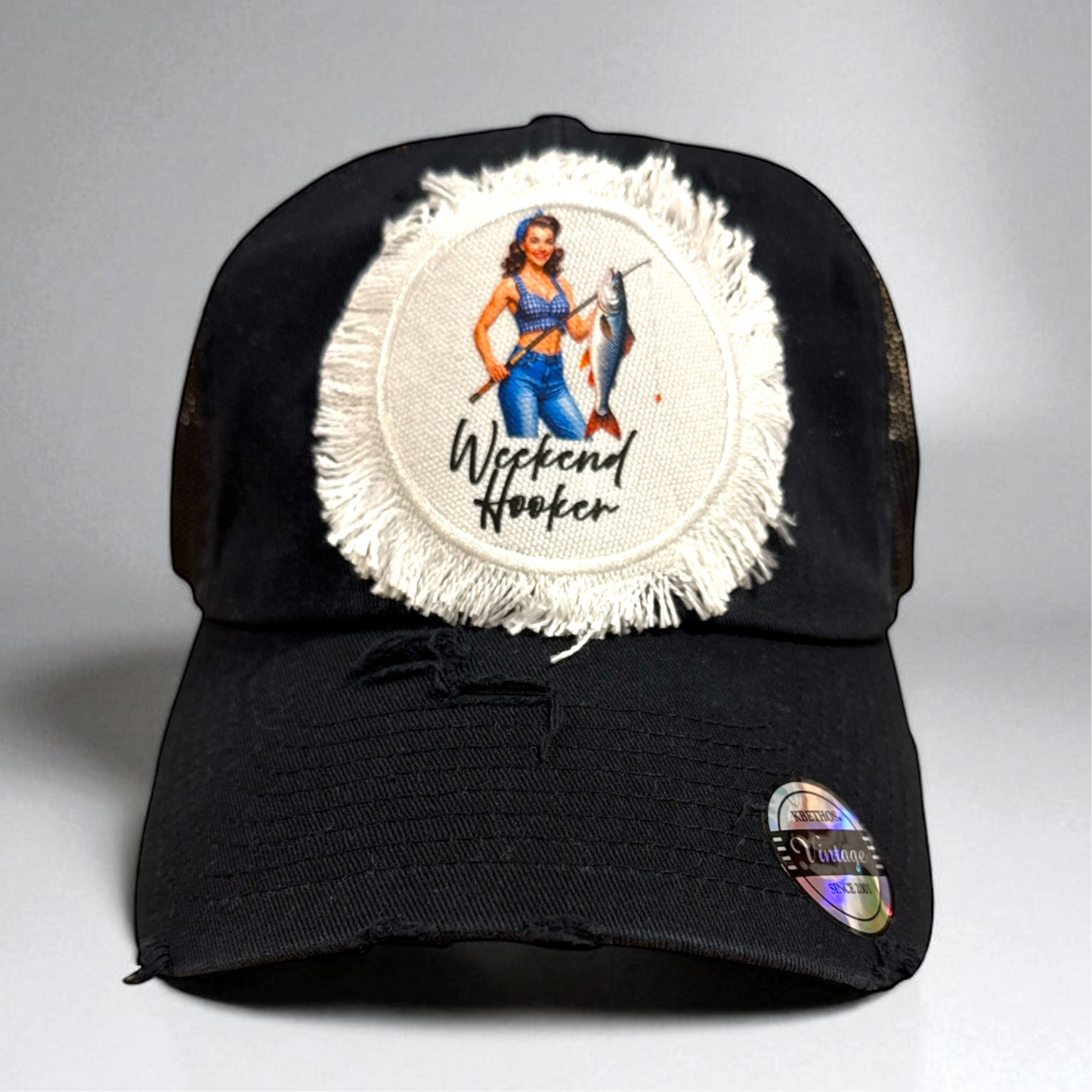 Weekend Hooker Hat Cap Fishing Blonde Brunette