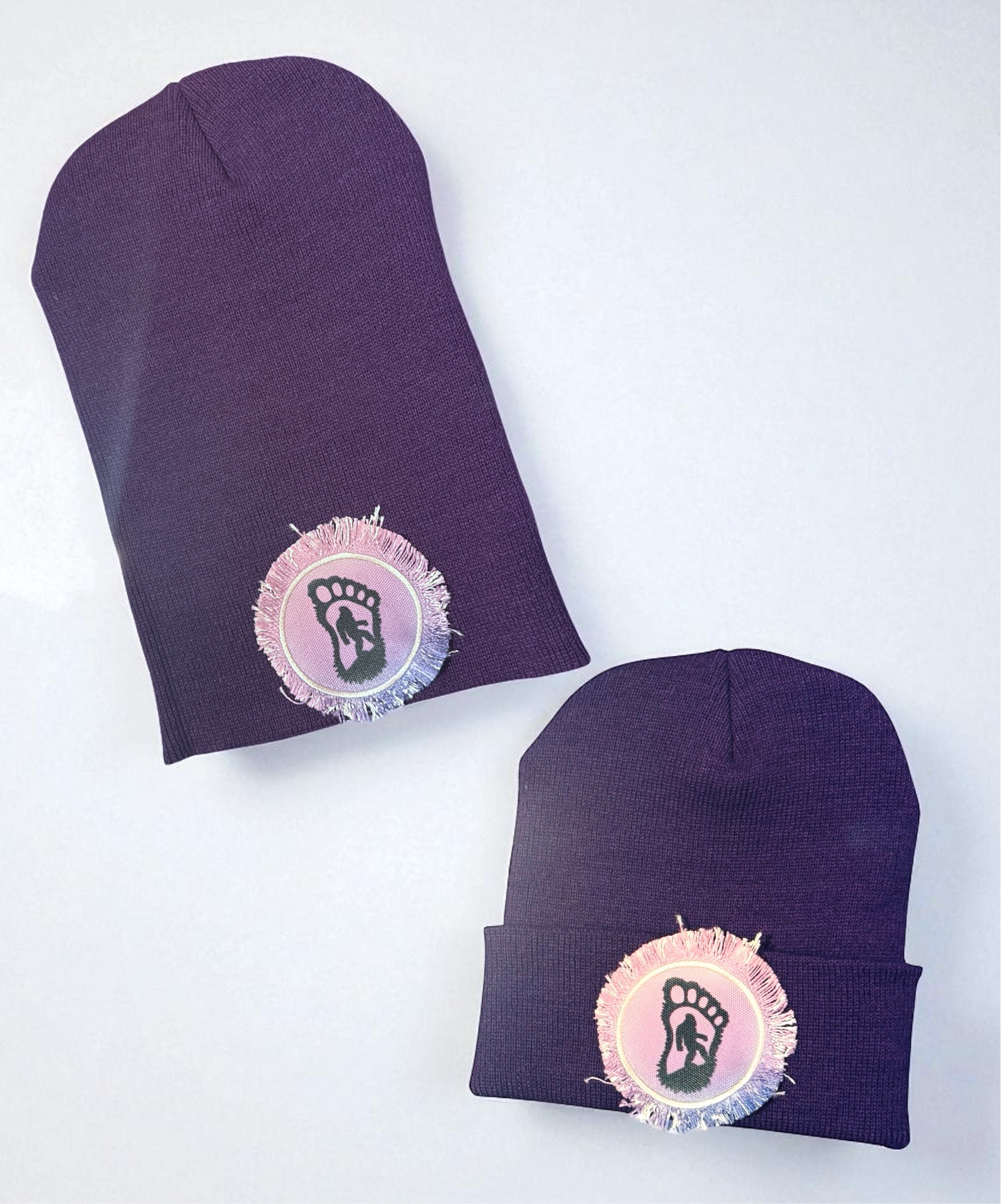 Sasquatch Bigfoot Beanie Purple