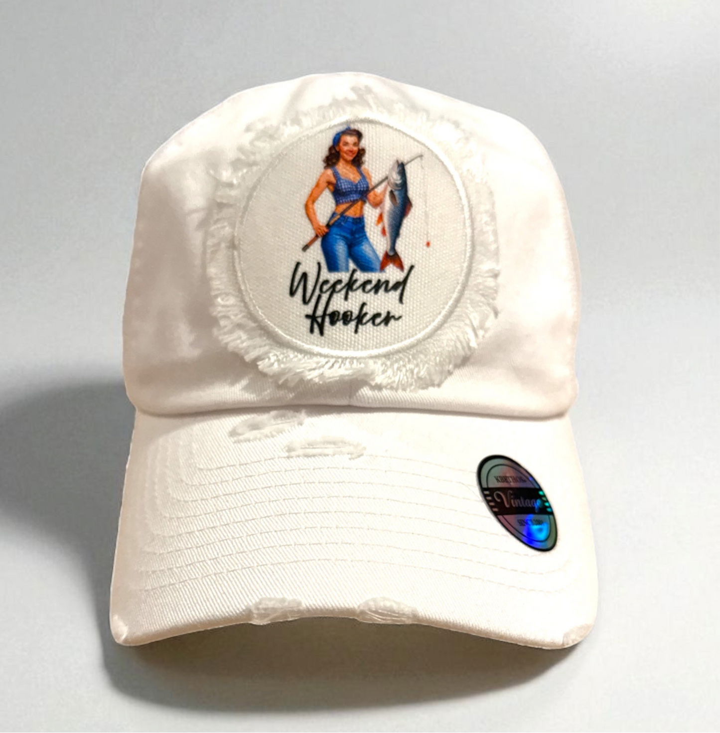 Weekend Hooker Hat Cap Fishing Blonde Brunette