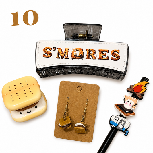 S'mores Hair Clip Set #10