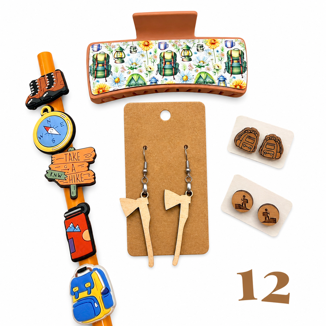Hiking Hair Clip Set #12