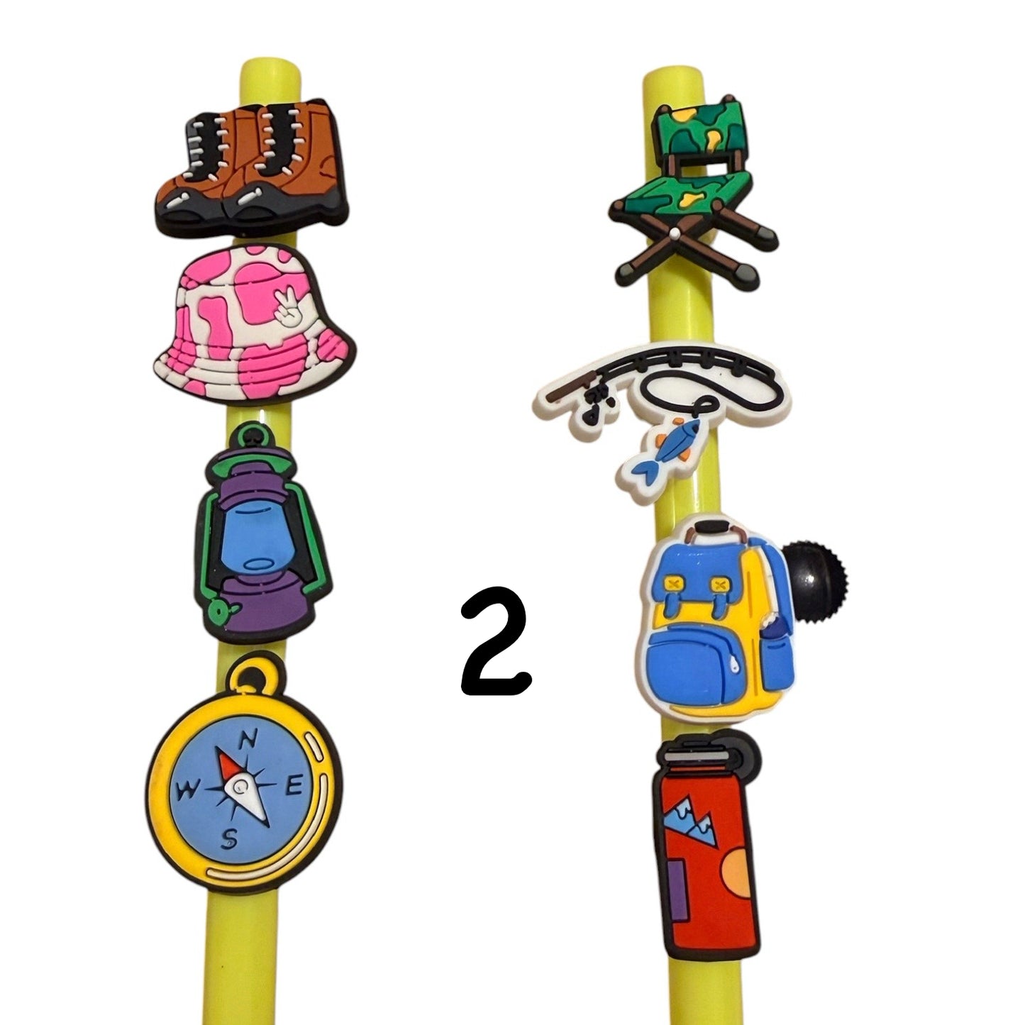 Tumbler Straw Toppers Pack #2