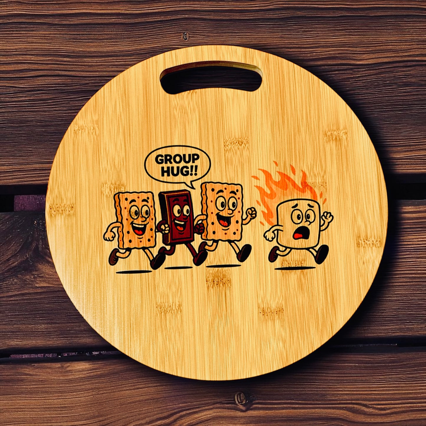 S'morecuterie Board Bamboo S'mores Charcuterie Board