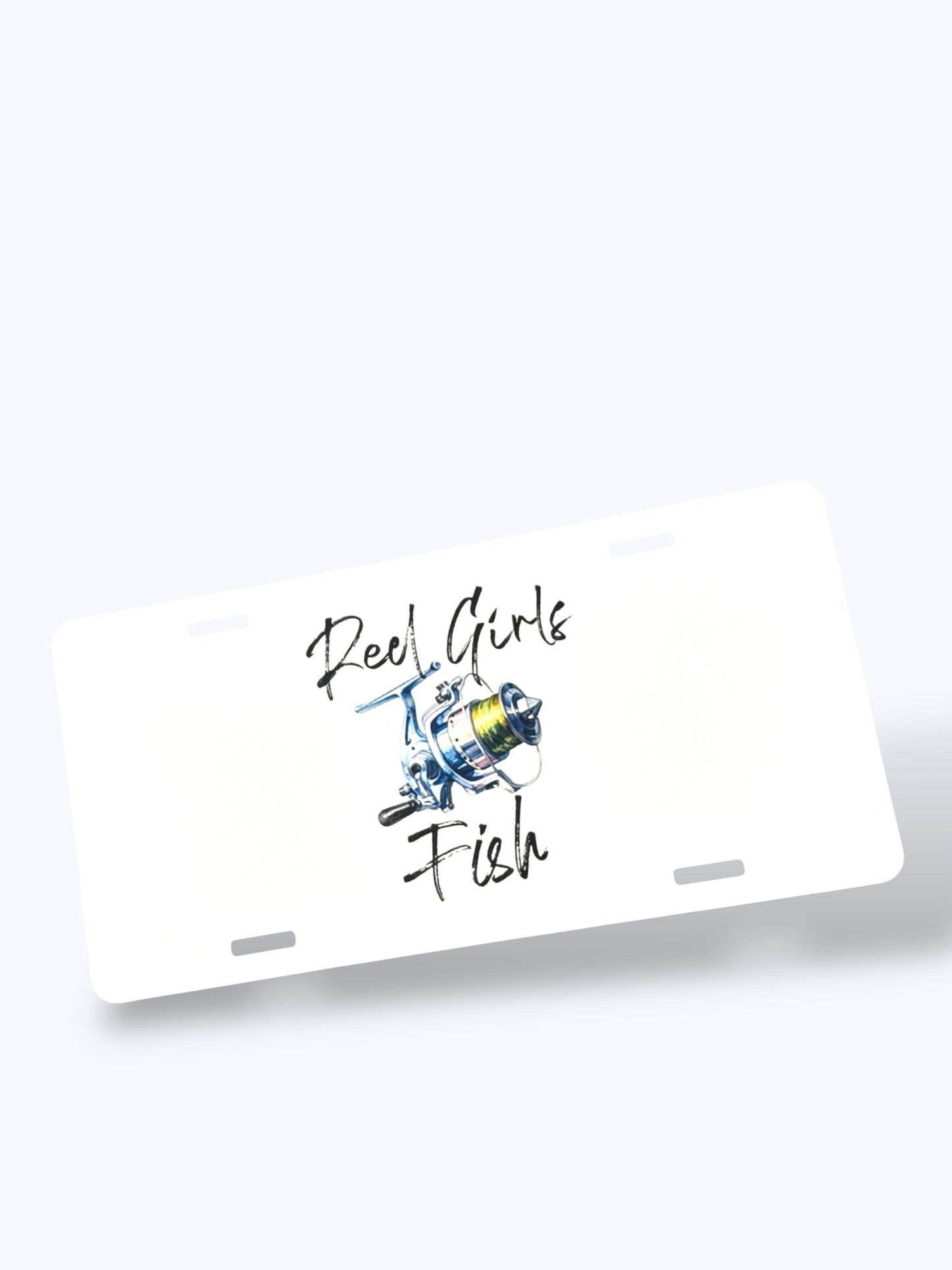Reel Girls Fish Fishing License Plate