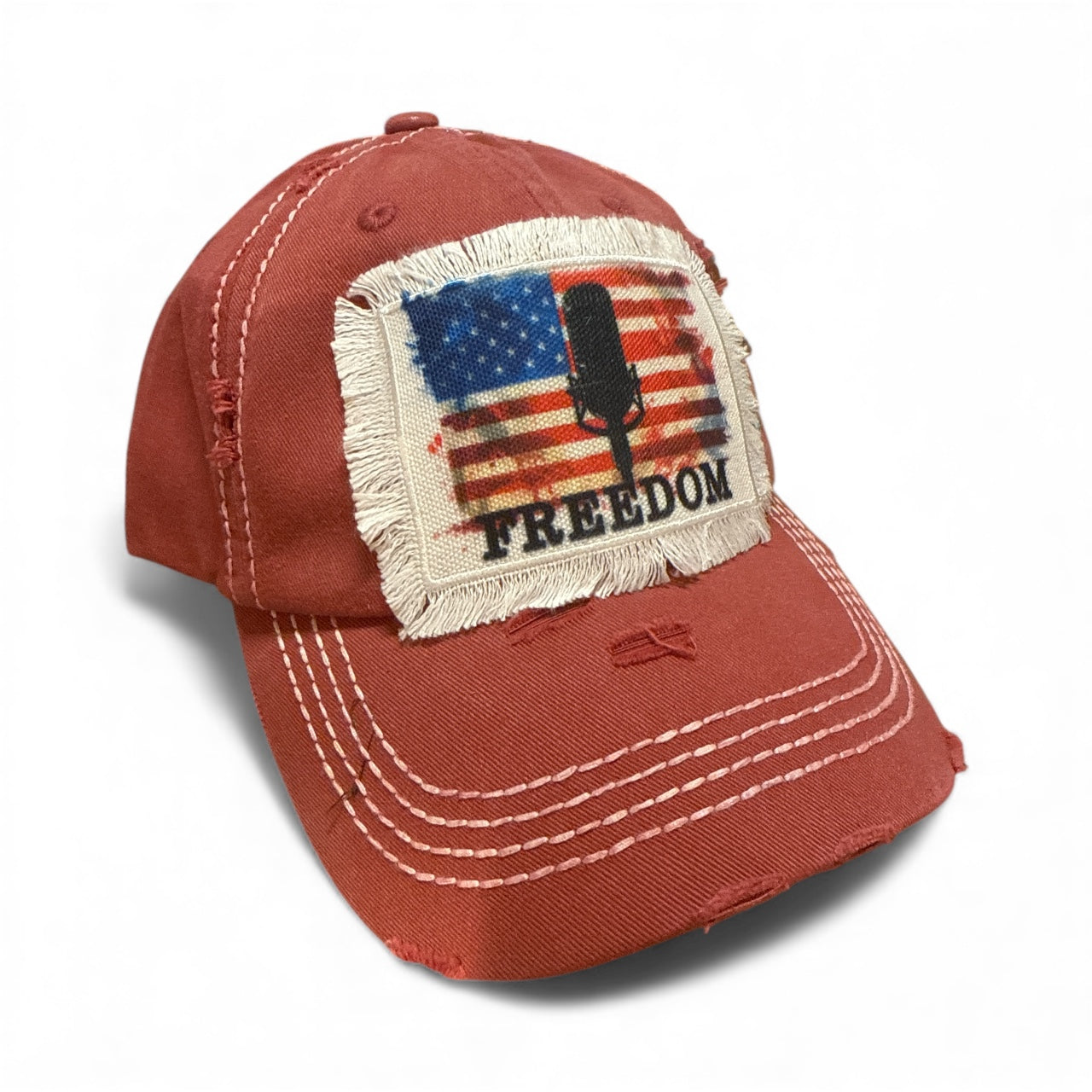 First Amendment Free Speech Hat Freedom Microphone American Flag