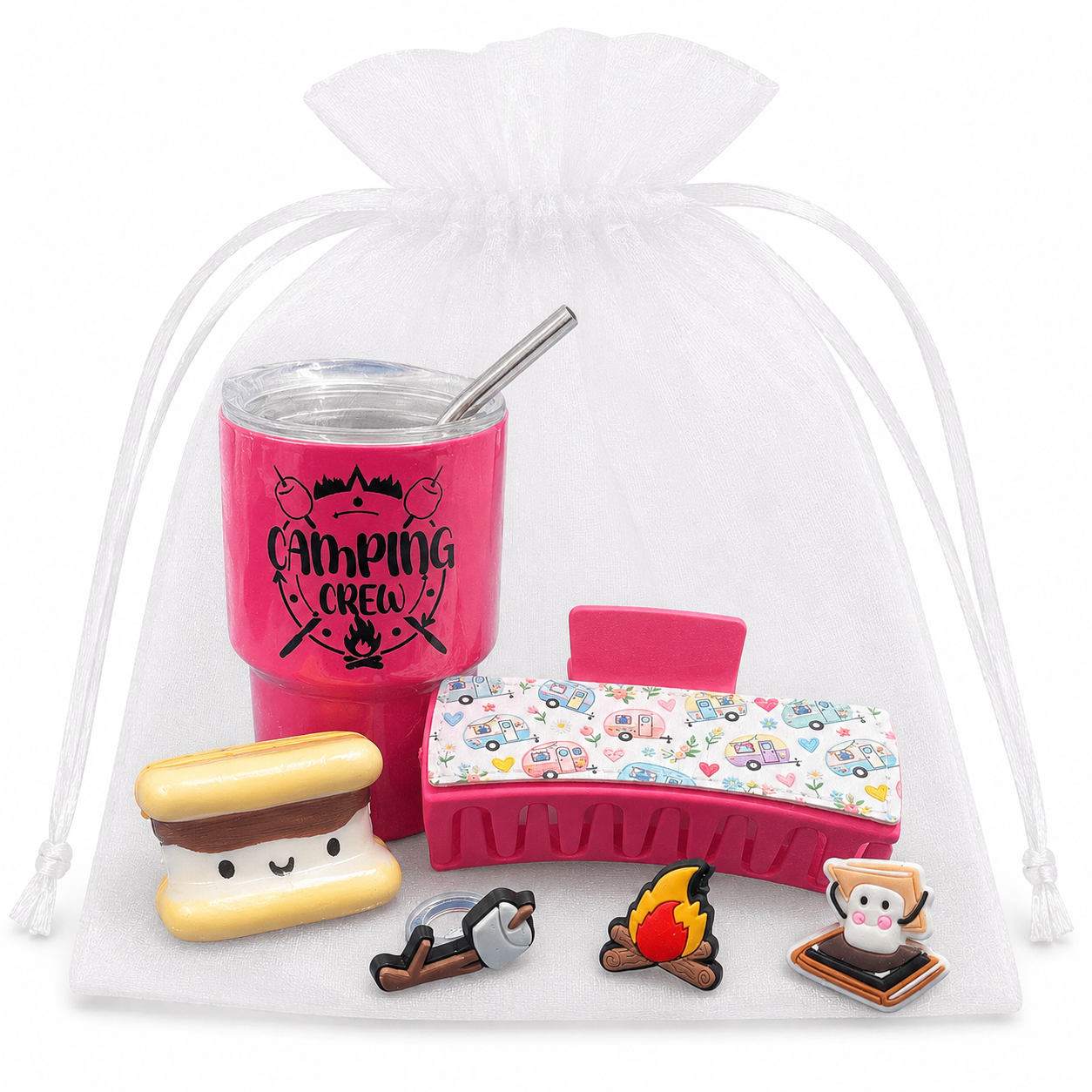 Camping Crew Cup & Hair Clip Set