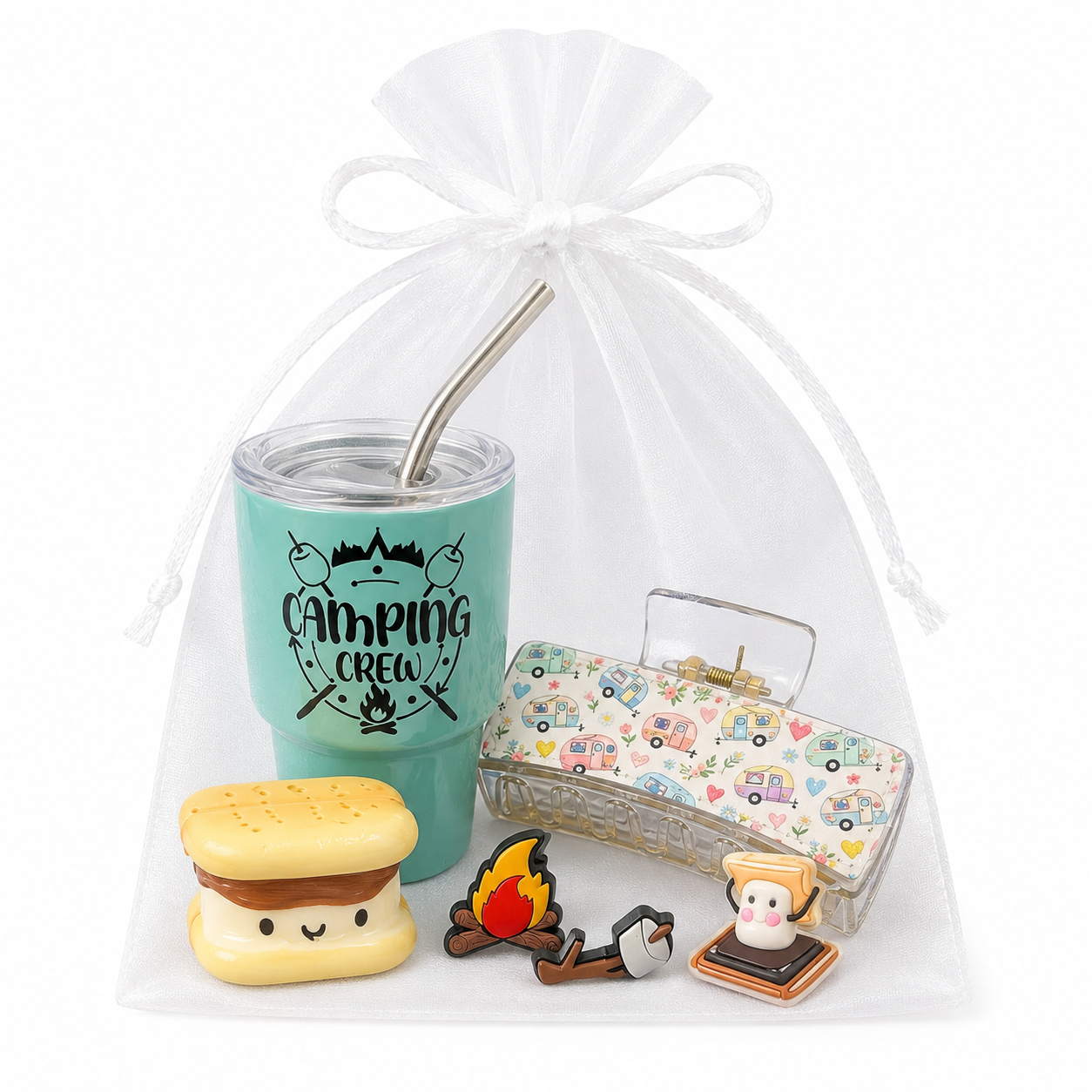 Camping Crew Cup & Hair Clip Set