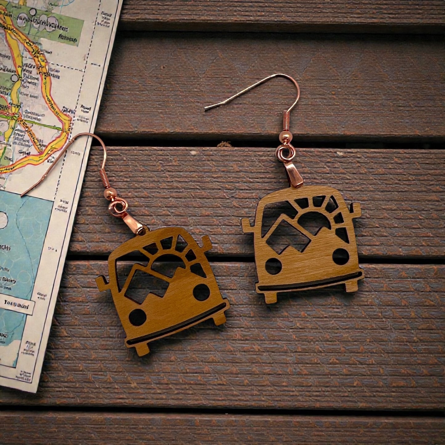 Camper Van Earrings