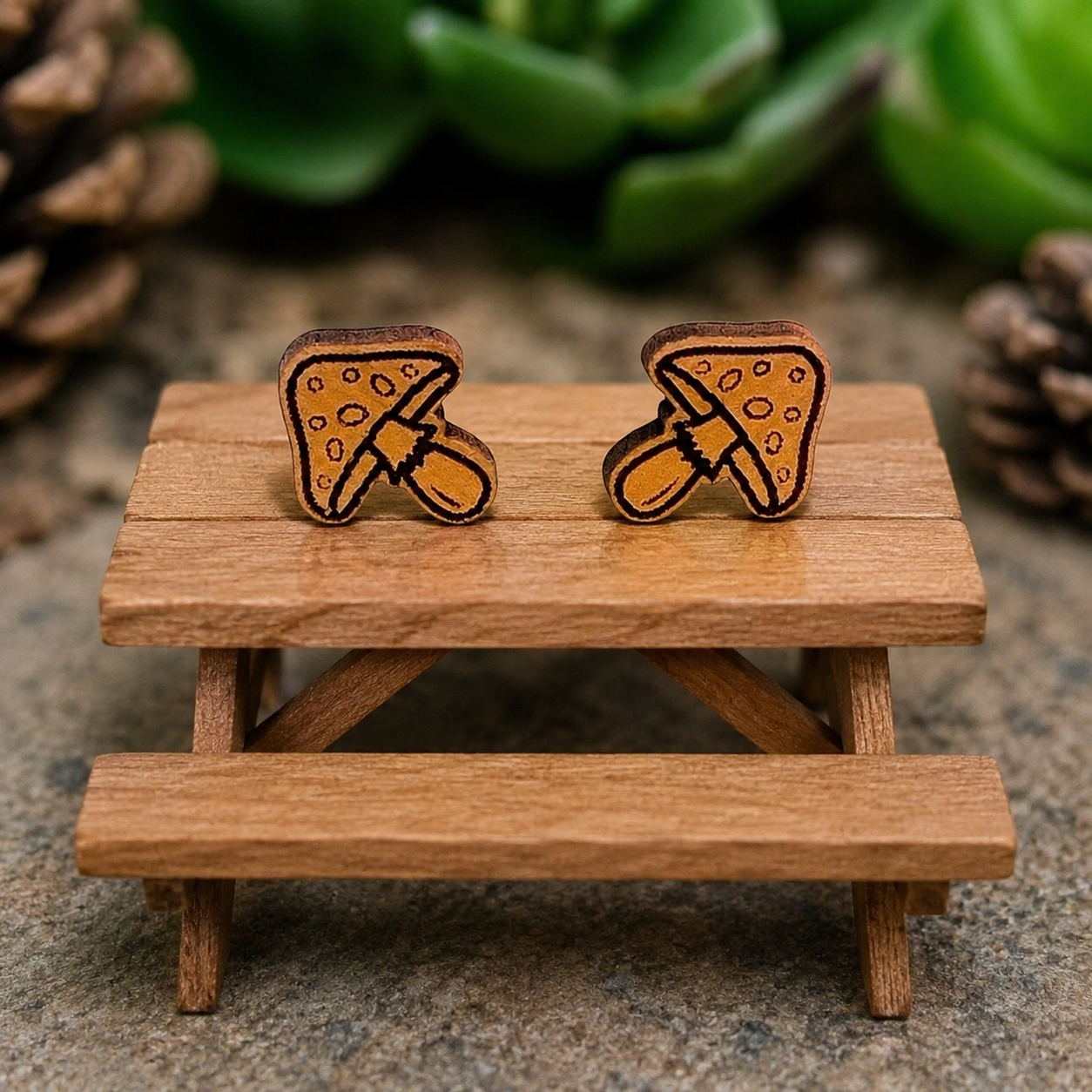 Mushroom Stud Earrings