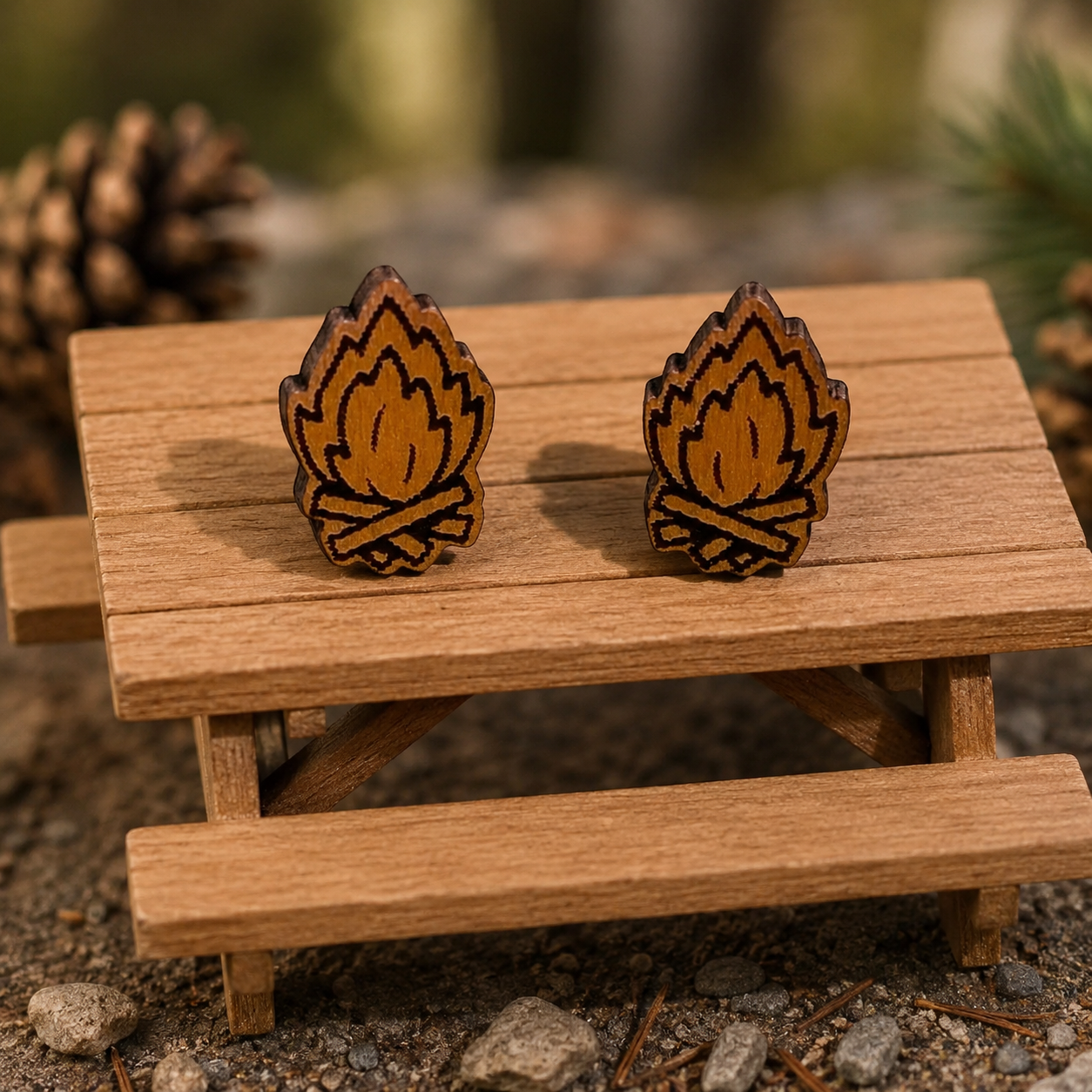 Campfire Stud Earrings