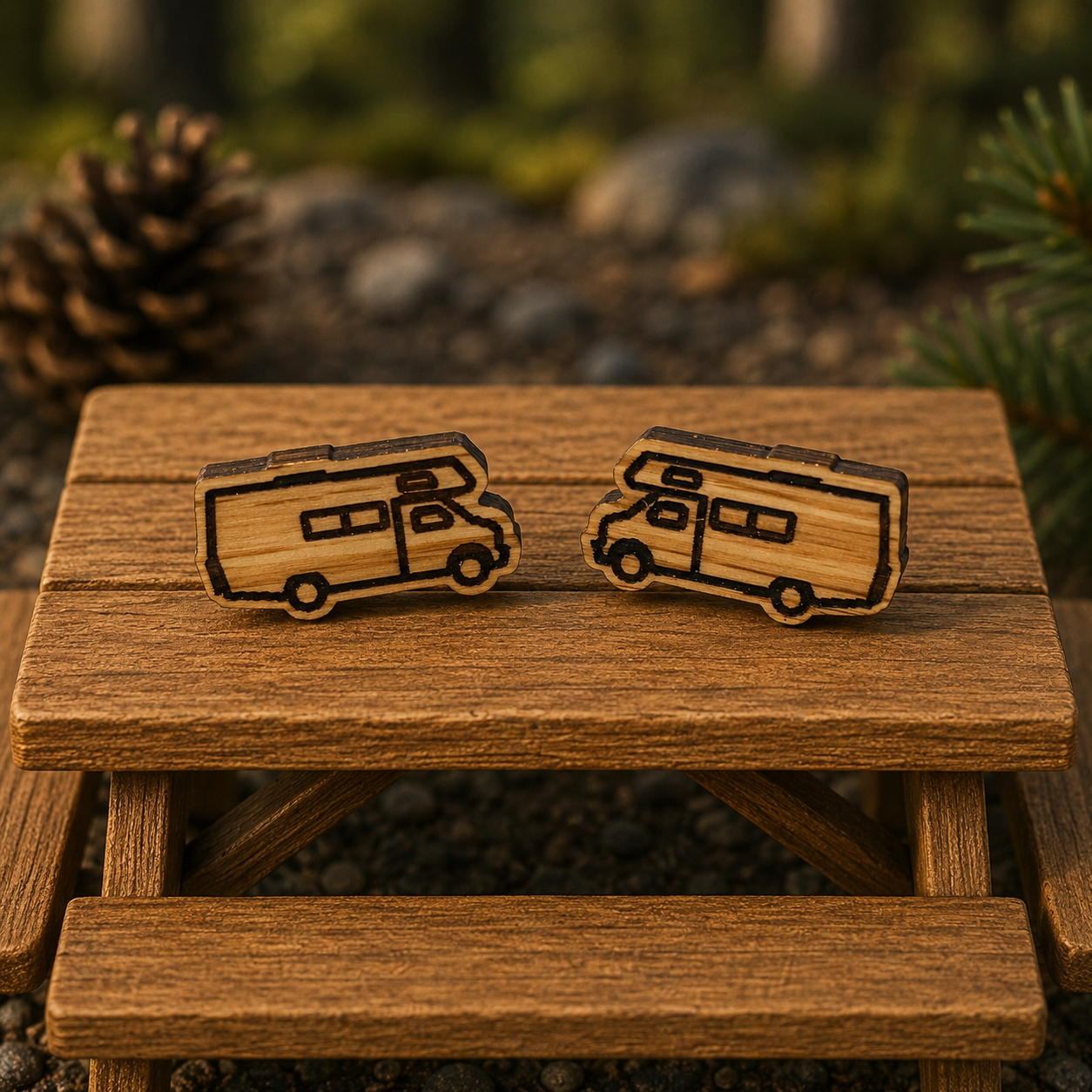 Motorhome Earring Studs