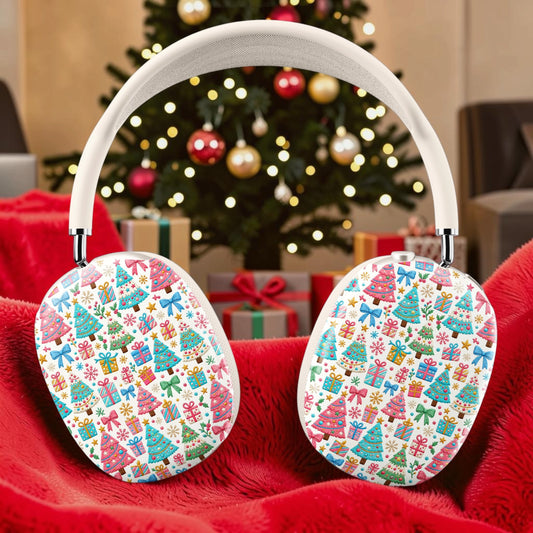 Pastel Christmas Camping Crochet Style 3D Knit Apple Airpods Max Cases Covers Air Pods Lilly Inspired