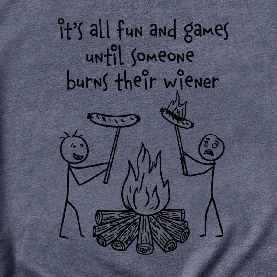 Campfire Wiener Fun and Games Tee