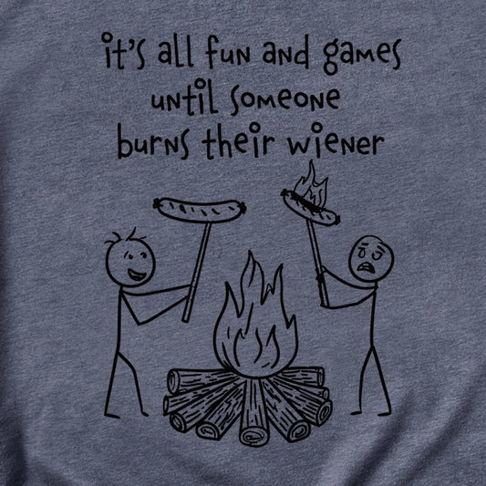 Campfire Wiener Fun and Games Tee
