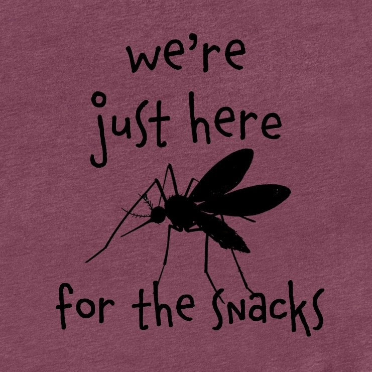 Mosquito Here for the Snacks Tee