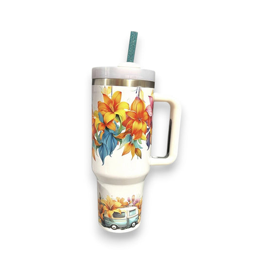 Lilies and Campers 40oz Tumbler