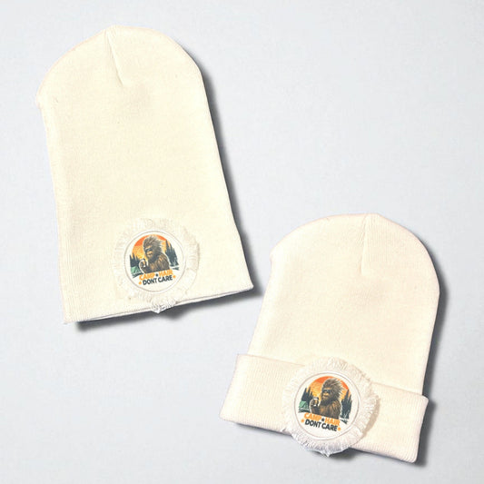 Camp Hair Don't Care Bigfoot Beanie