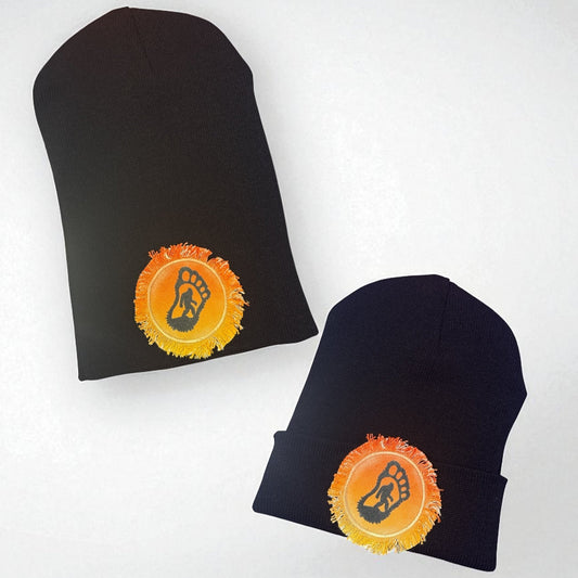 Sasquatch Bigfoot Foot Beanie Hat Toque Black Winter Hunting