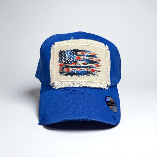 Fishing Lure American Flag Hat
