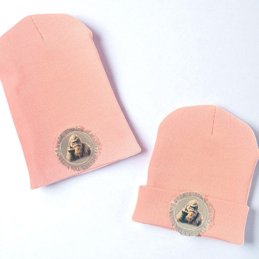 FAFO Sasquatch Pink Bigfoot Beanie